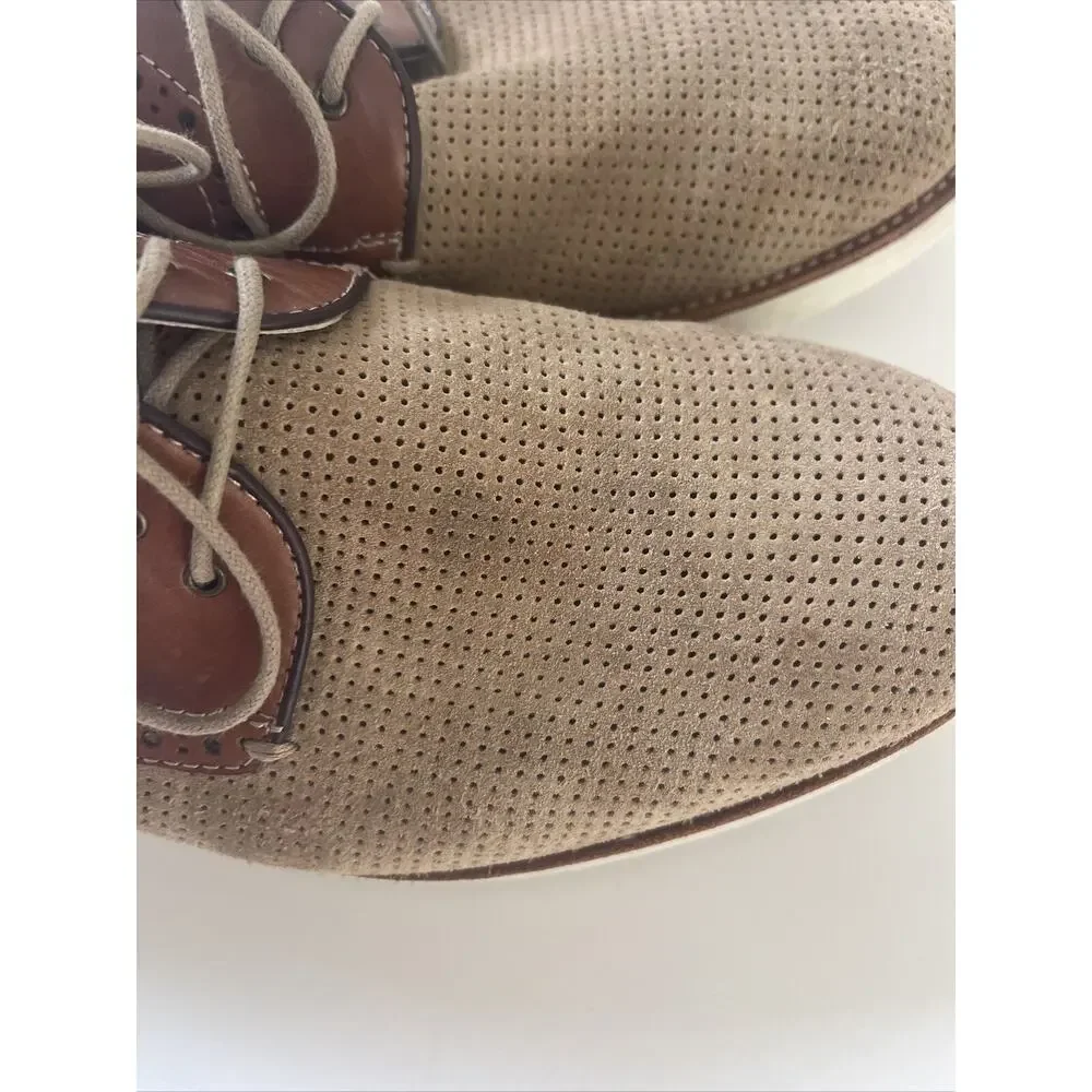 Johnston & Murphy Mens Sheepskin Shoes Brown/Tan Model 20-2306 K15 Size 11M